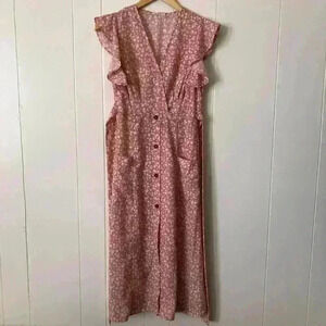 Sienna Sky Floral Midi Dress Size XS